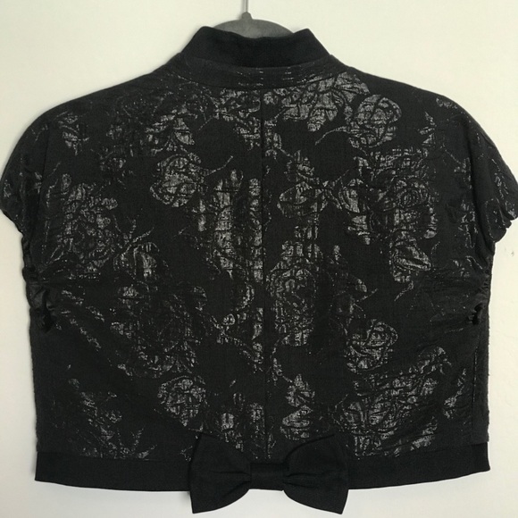 BCBGirls black and short sleeves bolero size M - Picture 2 of 9